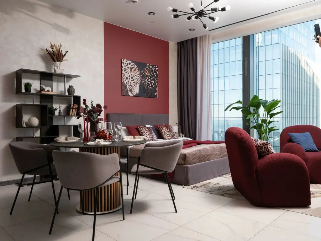 Квартира GM Apartments Леопард в Бордо на 61 этаже в Москва-Сити — фото 1