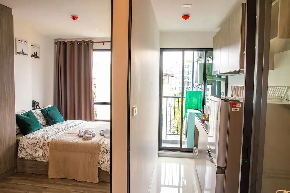 Самутпракан: Apartment 450m from BTS with Sky Pool - bkbloft10