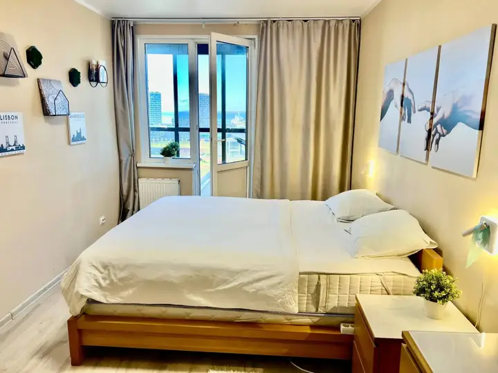 Sukhaparina: Просторная Евро2к на 12 этаже с видом на Финский залив