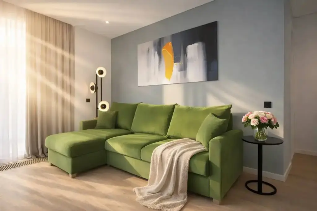 Апартаменты с Отдельной Спальней LS-Diamond Green с Видом на Горы и Море с 13 Этажа — фото 1