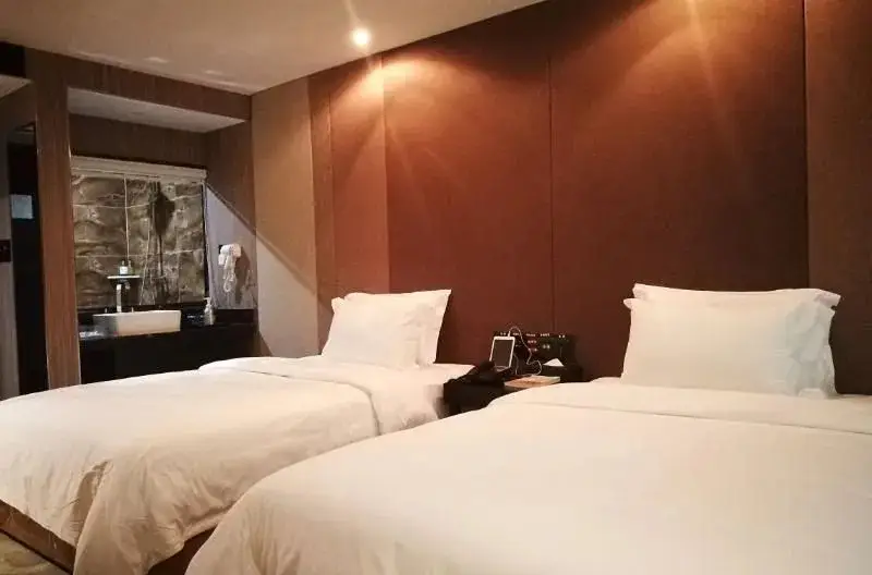 Сиань: Lemon Man Sha Hotel (Xi'an Bell Tower Metro Station, Zhonglou)