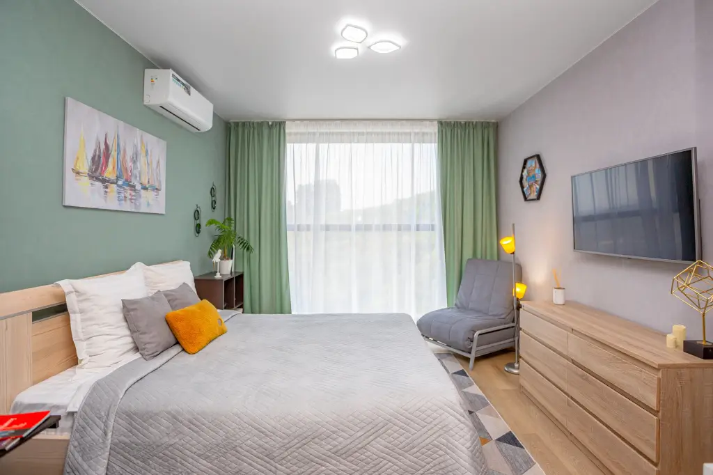 Апартаменты Mintroom с панорамными окнами в новом ЖК Оазис Русская, 95 — фото 1