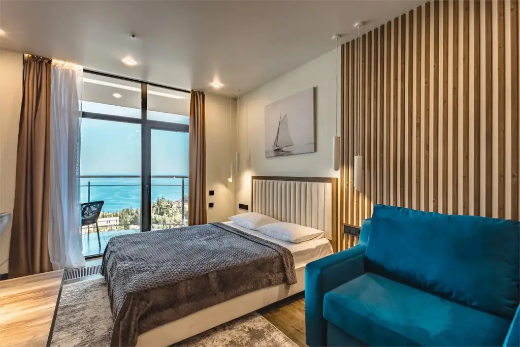Апартаменты Крымский Рей Студия Relax Time прямой вид на море — фото 1