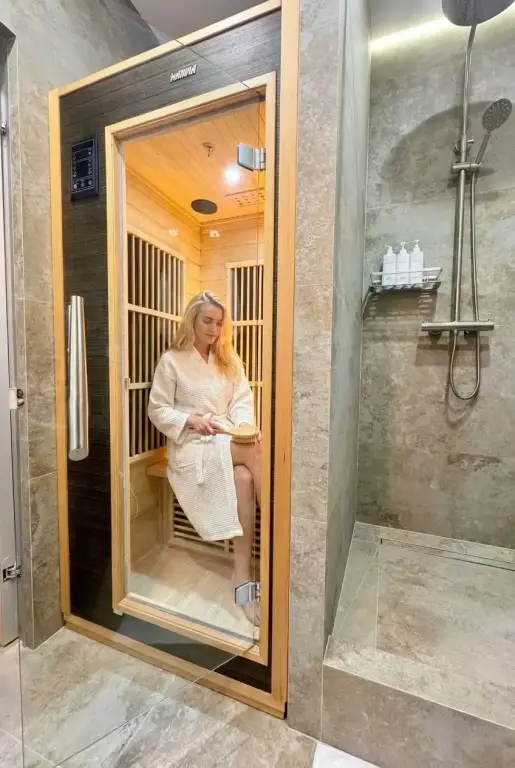 Петрозаводск: Апартаменты Hygge Karelia с сауной, массажным креслом и проектором
