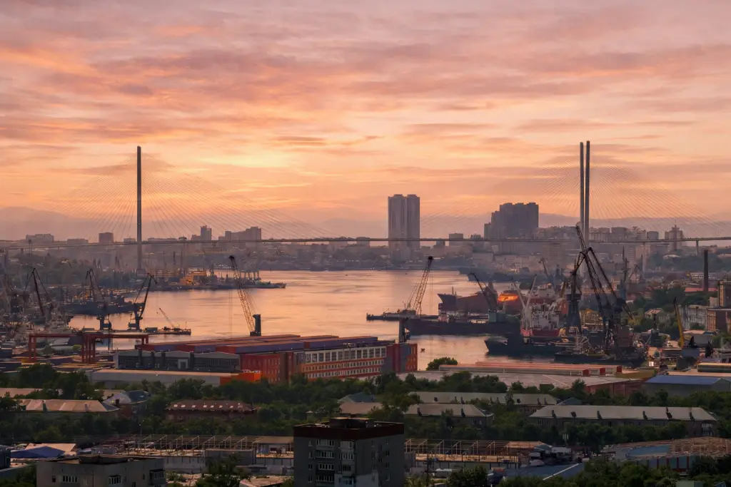 Владивосток: Квартира Уютная студия с Видом на Золотой Мост