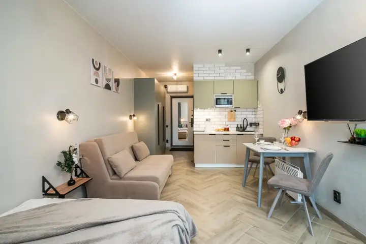 Владивосток: Квартира студия, 35 м², 2 кровати
