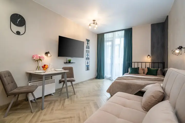 Владивосток: Квартира студия, 35 м², 2 кровати