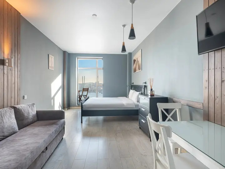 Владивосток: Апартаменты Люкс Ponte D'Oro с видом на бухту и мосты by Panorama Suites Group