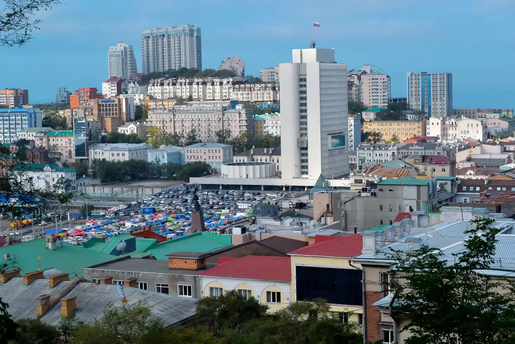 Владивосток: Квартира Студия 22 в Таунхаусе Вид на Море и Город