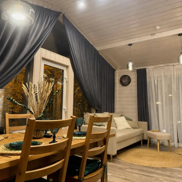 Красный Огорок: Частный дом Домик в Cоснах с сауной и банным чаном (Lato-65 Sauna)