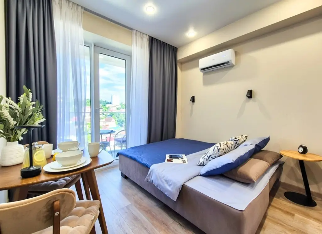 Апартаменты Мамайка ЖК бизнес-класса Море студия 16 м² 11 этаж — фото 1
