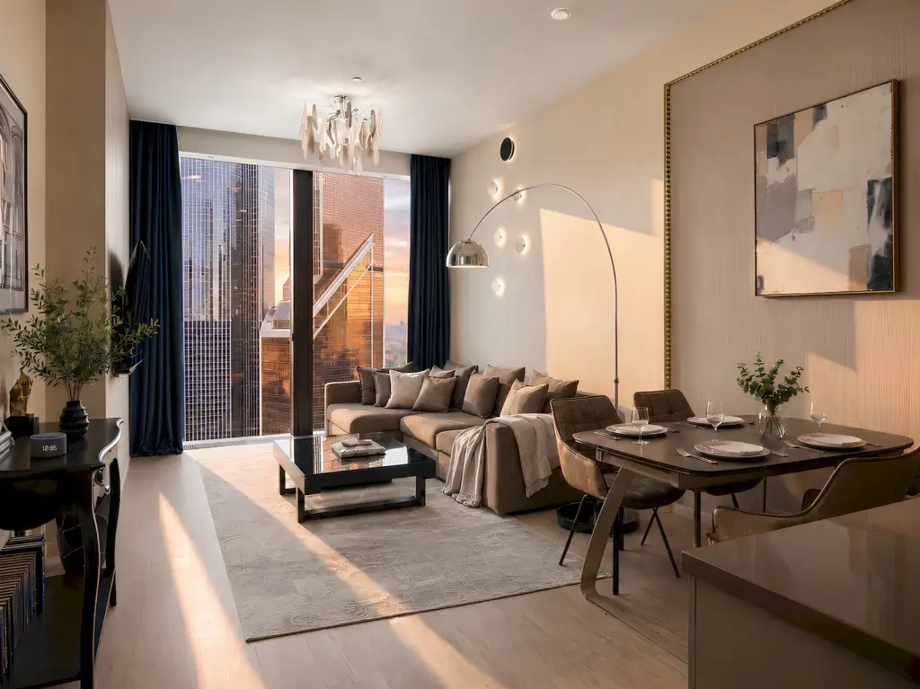 Апартаменты Москва Сити AV Sunset 2х комнатные с подсветкой и колонкой от AV Aparts — фото 1