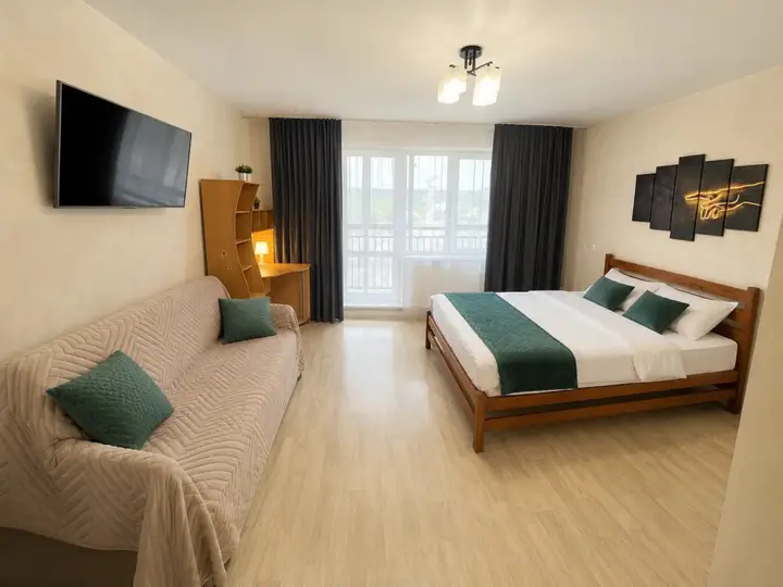 Красноярск: Квартира 1-к., 40 м², 2 кровати