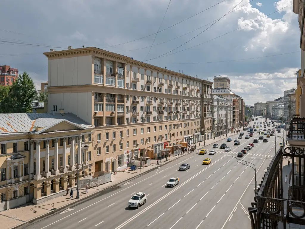 Москва: Квартира На Проспекте Мира с панорамой на город