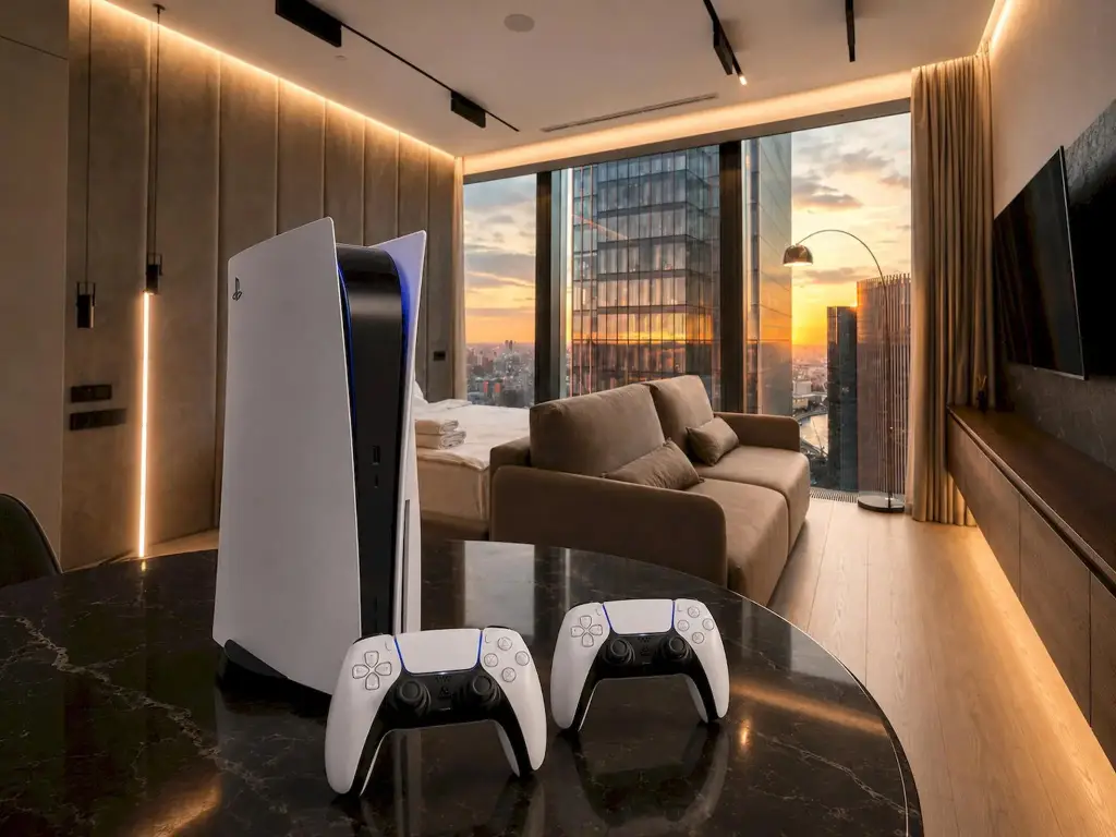 Апартаменты Москва Сити AV Select 57 этаж с красивым видом, подсветкой и колонкой — фото 1