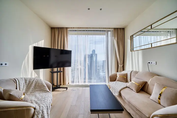 Москва: Апартаменты ЖК Capital Tower на 43 этаже с видом на Москва-Сити