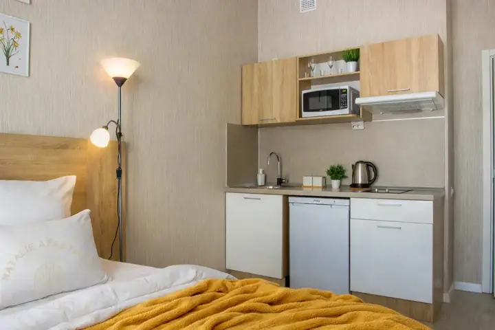 Санкт-Петербург: Апартаменты Студия Natalie Apartments Пулковское шоссе 14с6