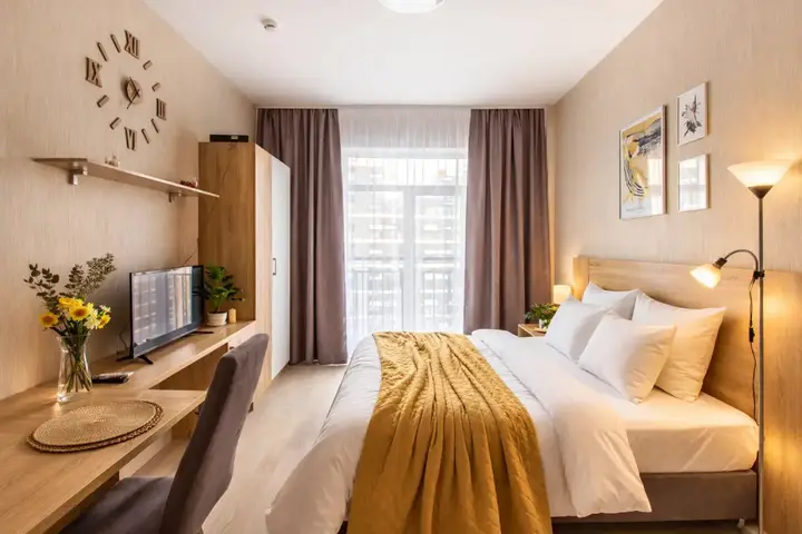 Санкт-Петербург: Апартаменты Студия Natalie Apartments Пулковское шоссе 14с6