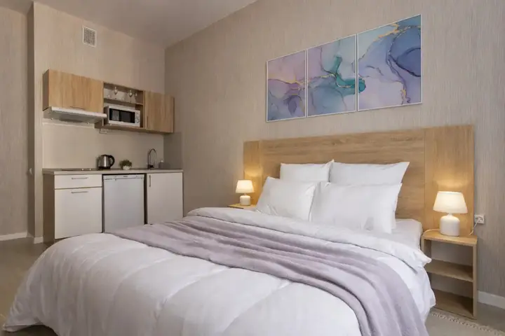 Санкт-Петербург: Апартаменты Студия Natalie Apartments Пулковское шоссе 14с6