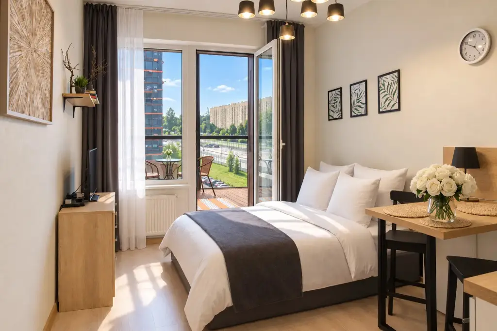 Апартаменты Студия Natalie Apartments Пулковское шоссе 14с6 — фото 1