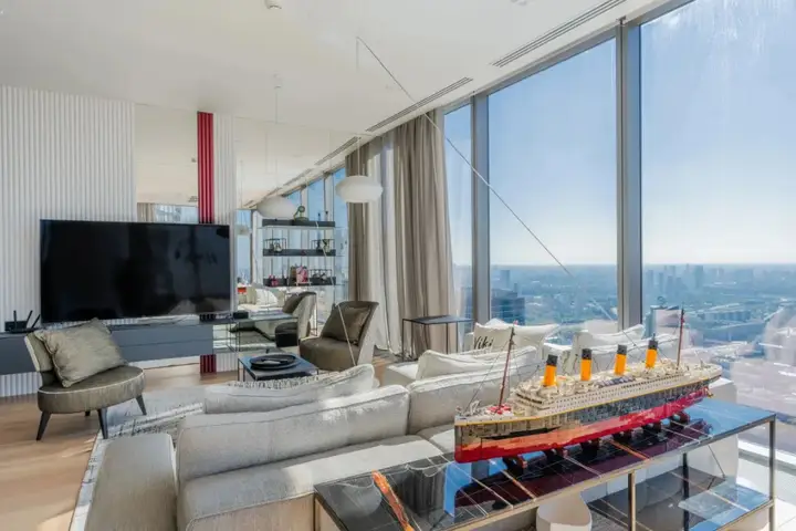 Москва: Лучший угловой апартамент New level City на 78 этаже