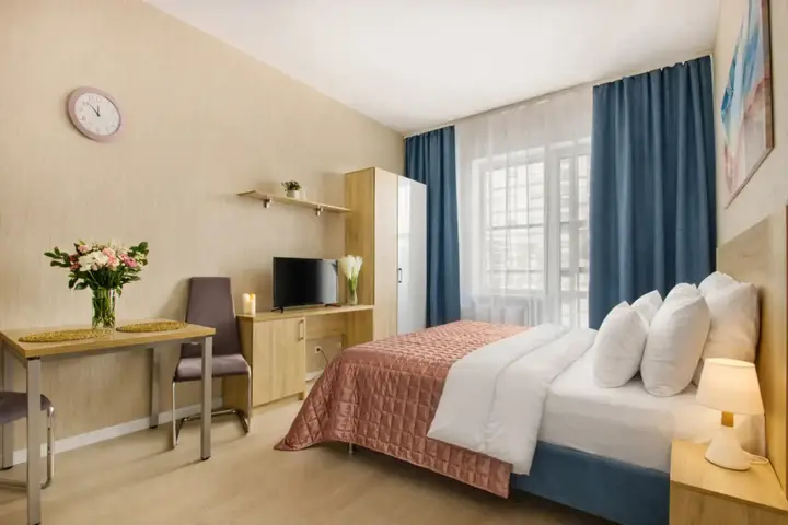 Санкт-Петербург: Апартаменты Студия Natalie Apartments Пулковское шоссе 14с6