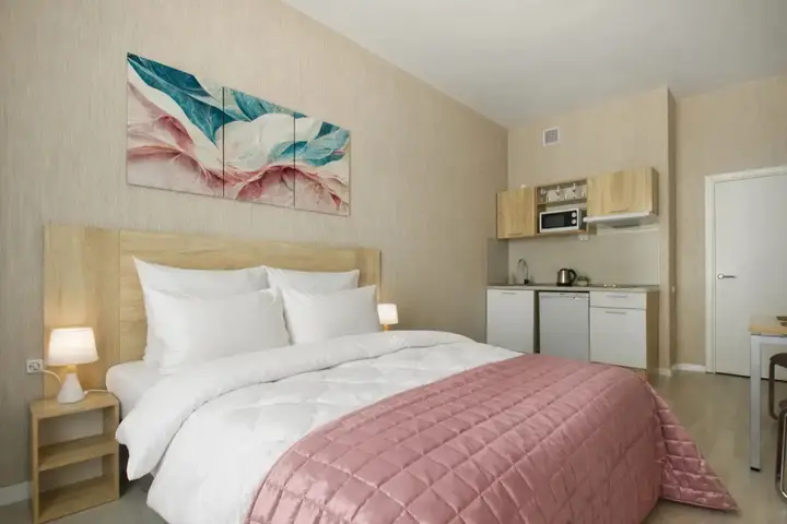 Санкт-Петербург: Апартаменты Студия Natalie Apartments Пулковское шоссе 14с6