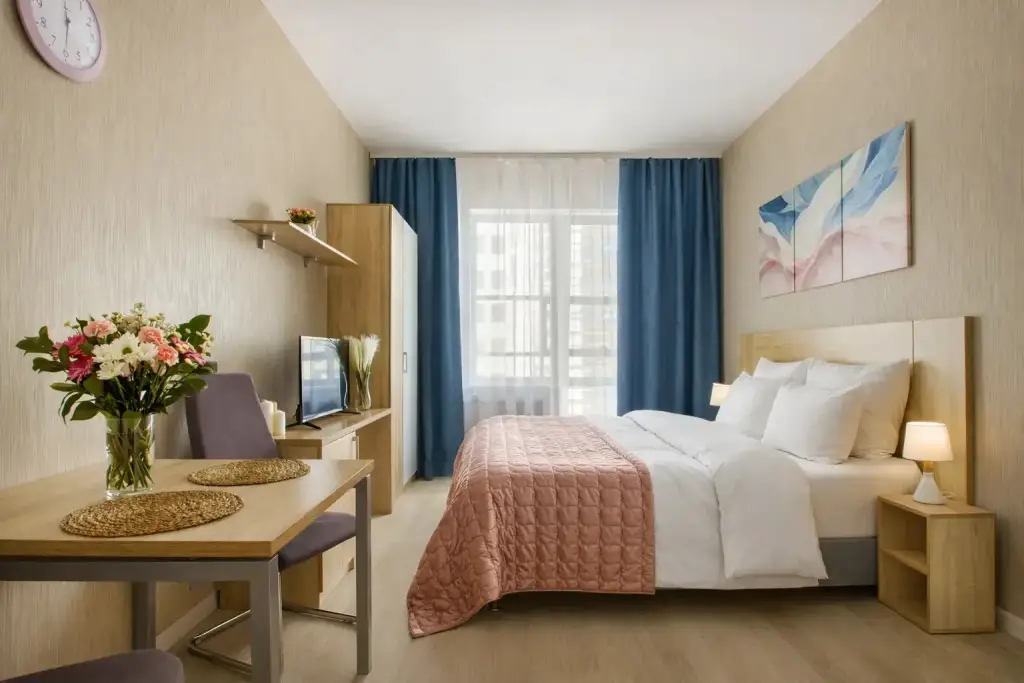 Санкт-Петербург: Апартаменты Студия Natalie Apartments Пулковское шоссе 14с6