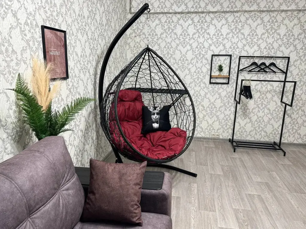 Москва: Квартира Top Rooms: Двухкомнатная у метро Пролетарская с качелями