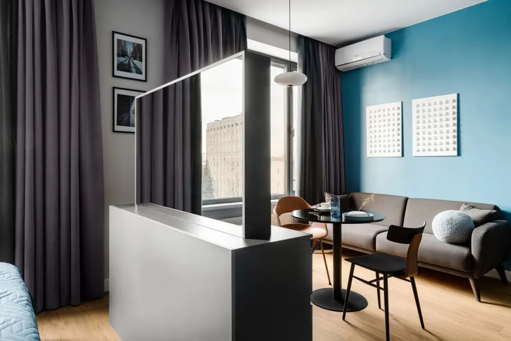 Москва: Апартаменты Comfort Life на первой линии Москвы-реки Панорамный вид на сталинские высотки и огни города