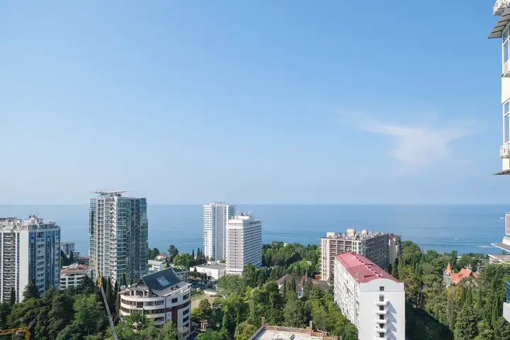 Сочи: 2ккв новая квартира, 17 этаж. 400м до моря, ЖК Москва, 023