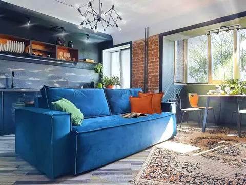Квартира Двухкомнатная в Стиле Loft с Видом на Бухту Золотой Рог — фото 1