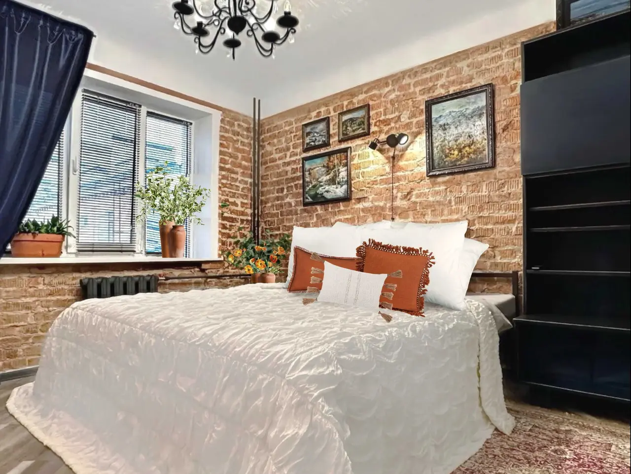 Владивосток: Квартира Двухкомнатная в Стиле Loft с Видом на Бухту Золотой Рог
