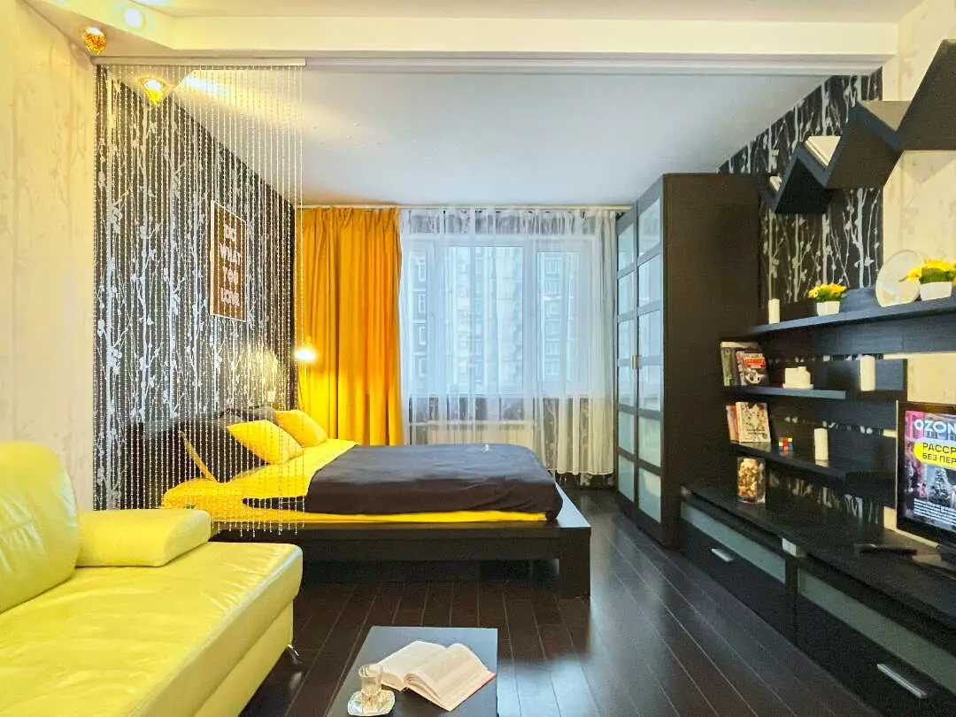 Москва: 1-к. квартира, 35 м², 2 кровати