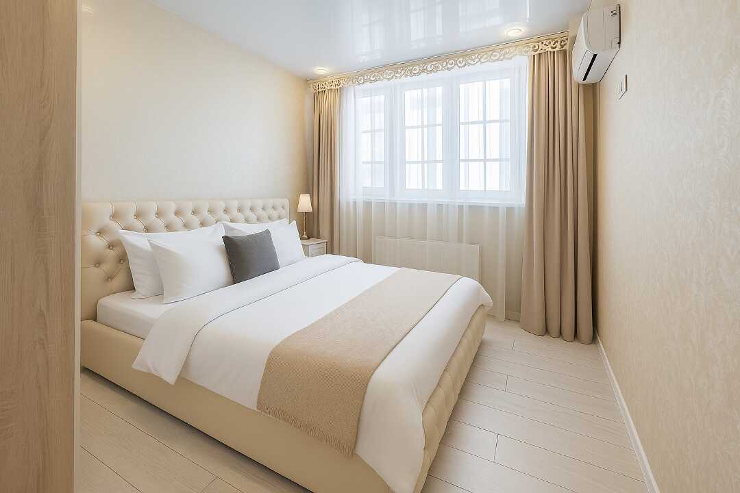 Казань: 1-к. квартира, 50 м², 2 кровати
