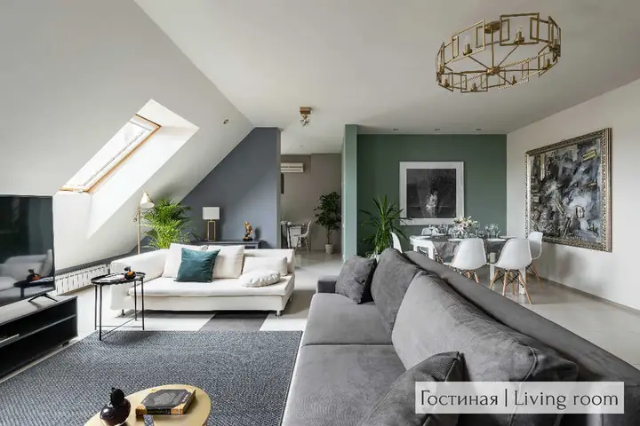 Санкт-Петербург: Minin Apartments Мансарда c балконом 170м²