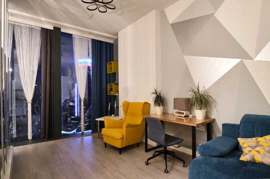 Москва: Sky City Moscow Уютная студия на 51 этаже с уникальным видом на все башни Москва Сити