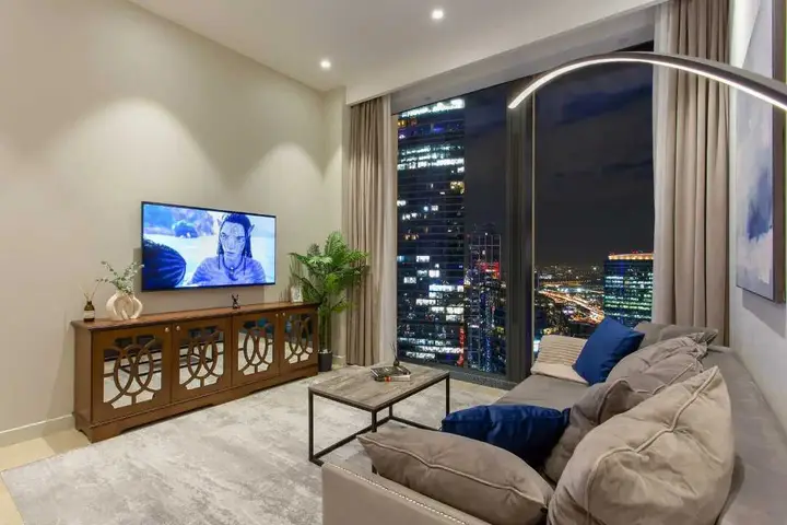 Москва: Апартаменты Sky City Moscow 62 этаж! Вид на Башни, Лужники, Парк победы и город! Очень уютный!