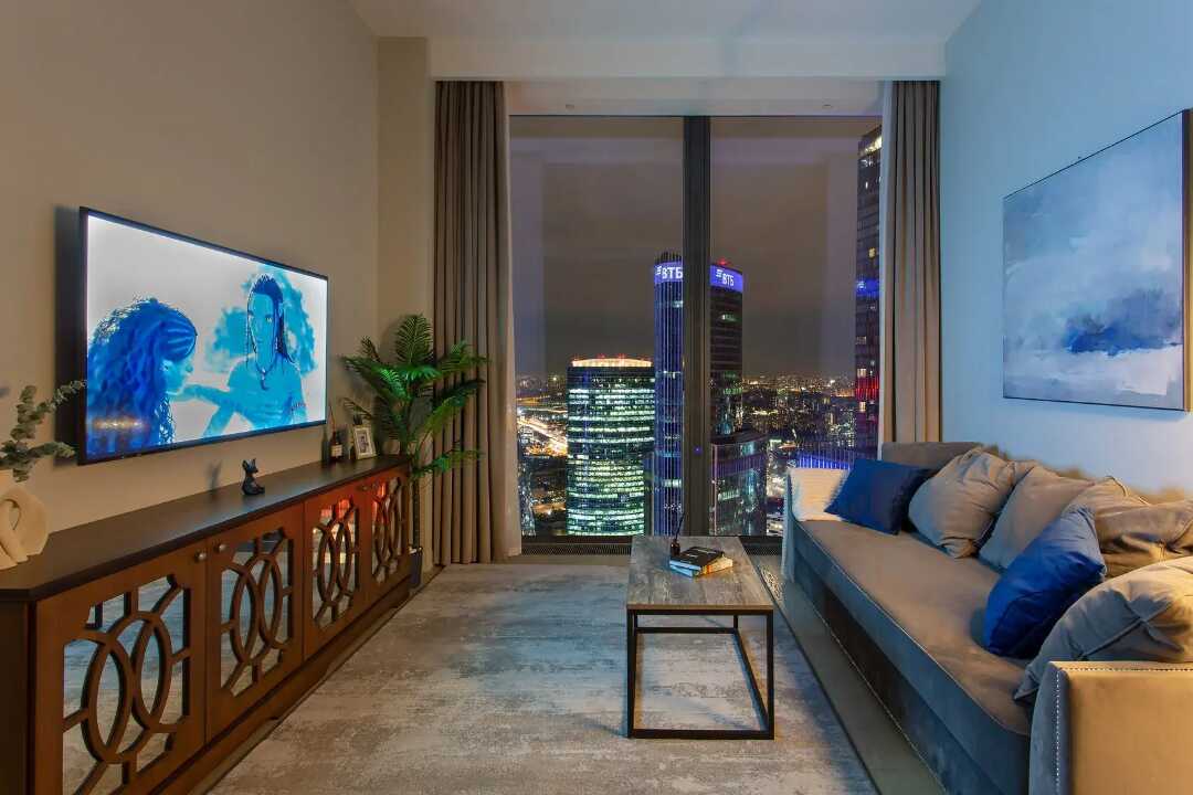 Москва: Апартаменты Sky City Moscow 62 этаж! Вид на Башни, Лужники, Парк победы и город! Очень уютный!