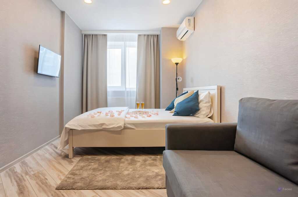 Светлая однокомнатная квартира на ул. Герасименко, 17/3 — фото 1