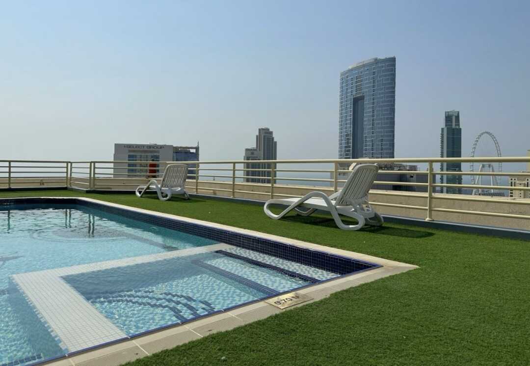 Апартаменты "For Rent Dubai Quiet Studio w/ Balcony & RoofTop Pool in Marina" — фото 1