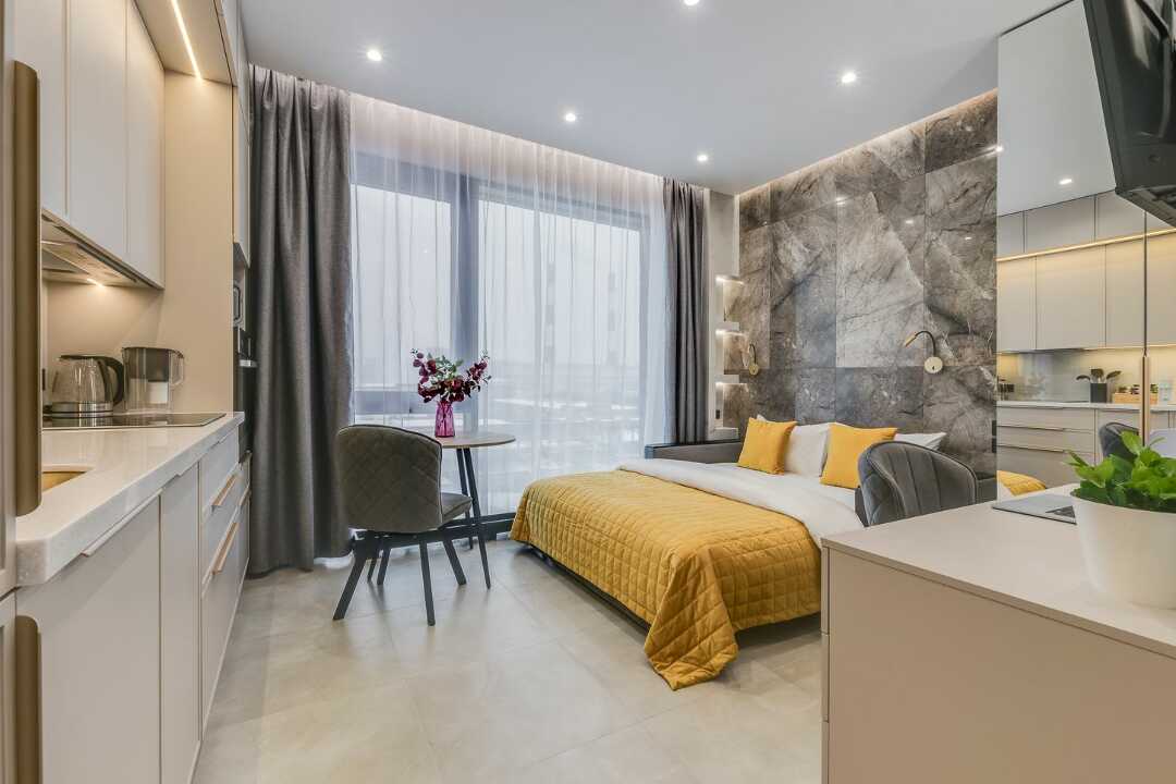 Москва: Дизайнерская студия в ЖК Метрополия